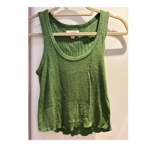 Green hemp tank top